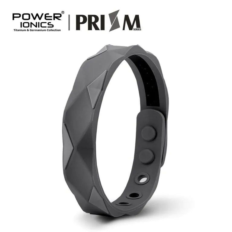 Pulseira – Prism Power Ionics com 2000 íons, turmalina, germânio e bio silicone