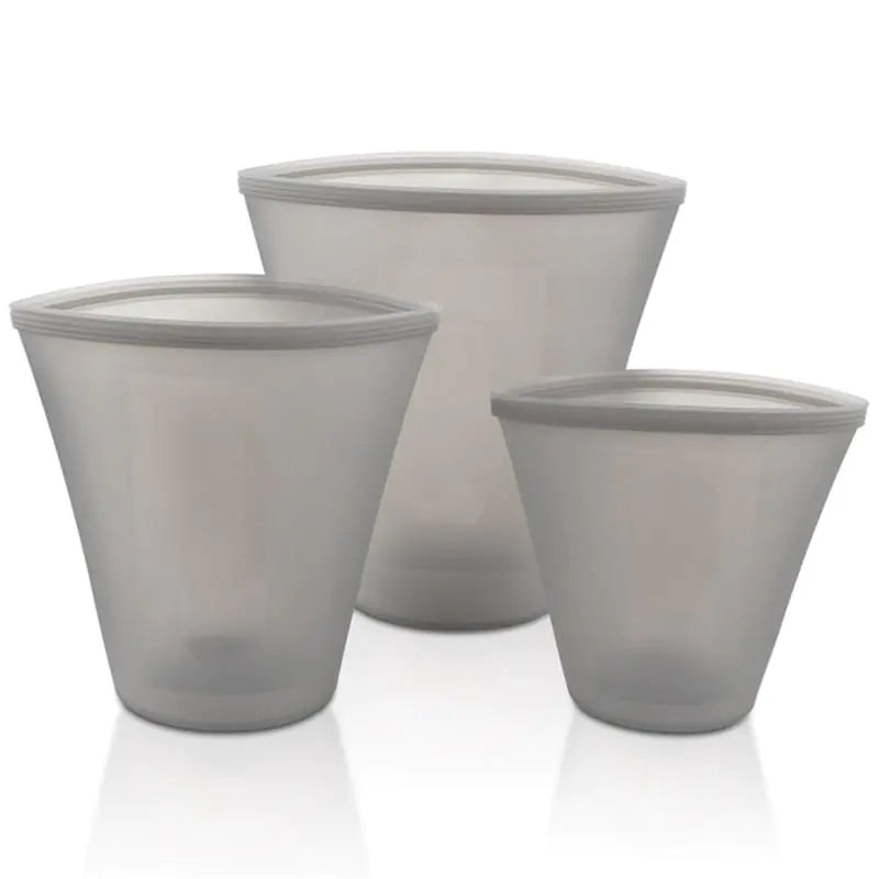 Vasilha de Silicone com Zip