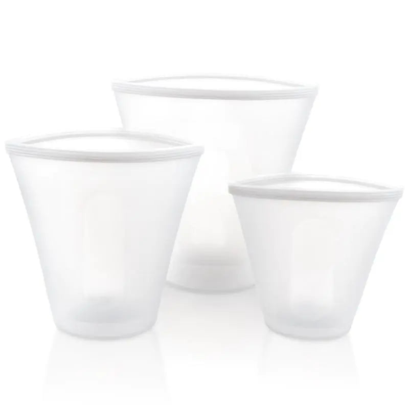Vasilha de Silicone com Zip