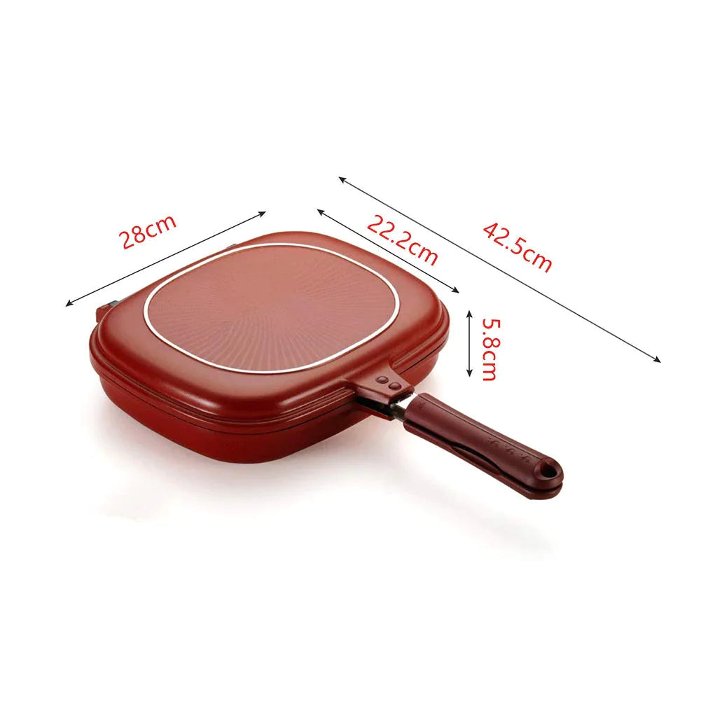 Panela Grill Dupla Face, Antiaderente