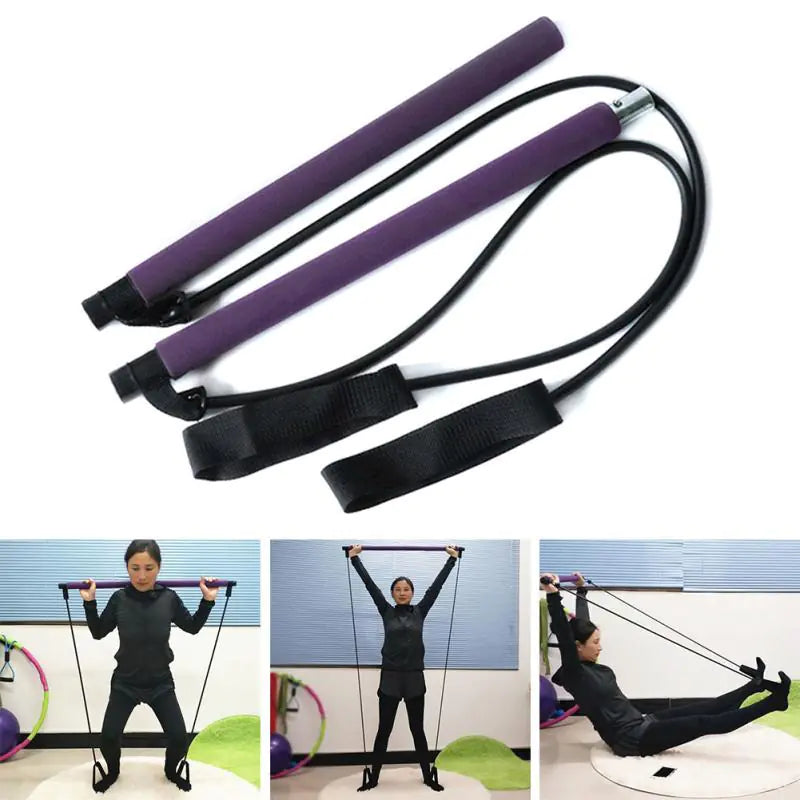 Kit Premium Barra Para Pilates E Exercícios Em Geral