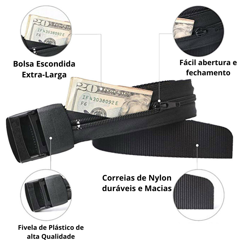 Cinto Carteira / Anti-Roubo